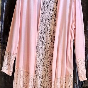 Pink Lace Cover Up 5XL